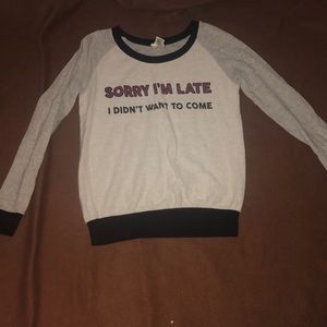 Wet seal long sleeve shirt